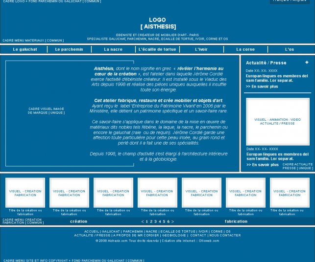 Maquette 2 du site Aisthésis