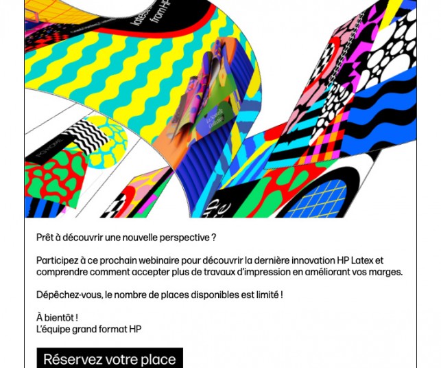 Réalisation d'un emailing sur les innovations HP