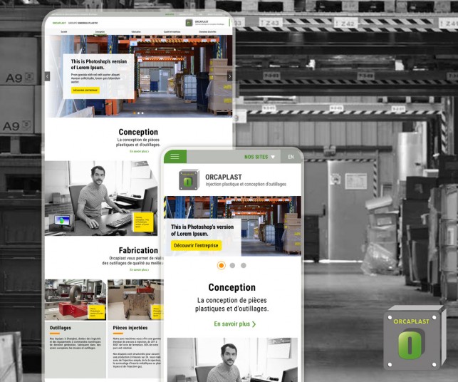 Refonte d’un site de présentation sur mesure dans l’industrie
