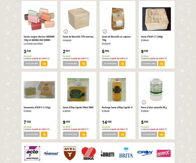 Refonte graphique de la page de sous-catégorie