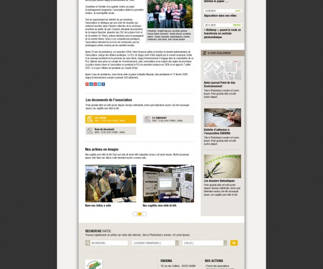 Refonte site internet association