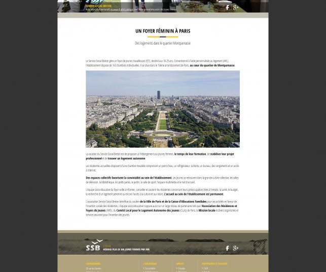 Refonte de site internet pour association