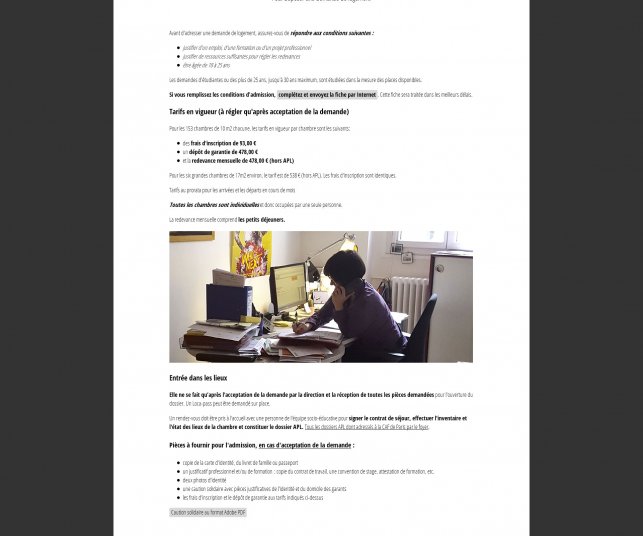 Refonte de site internet pour association