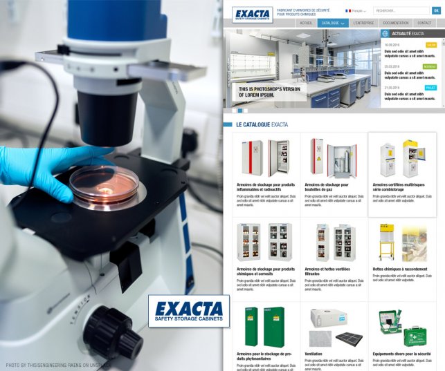 Refonte de site internet pour un fabricant d'armoires de sécurité