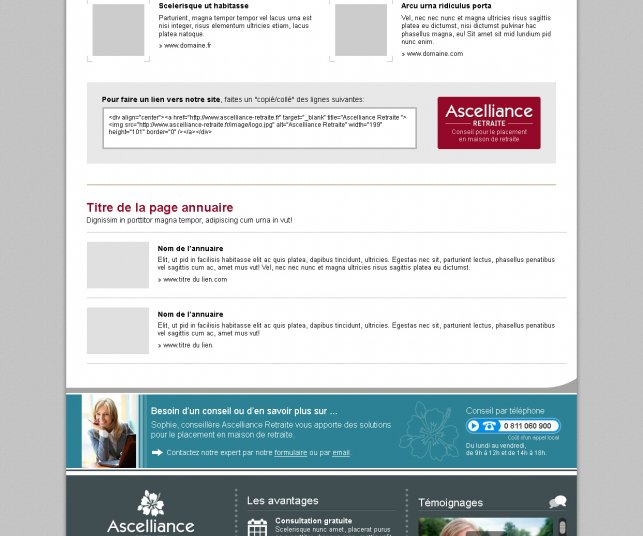 Refonte gaphique de la page partenaire du site internet de présentation