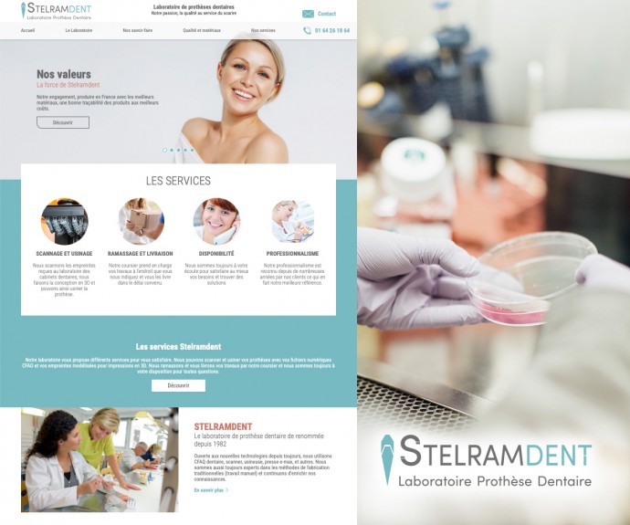 Refonte d’un site internet pour un laboratoire de prothèses dentaires