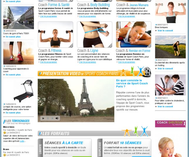 Graphisme de la refonte de la page d'accueil