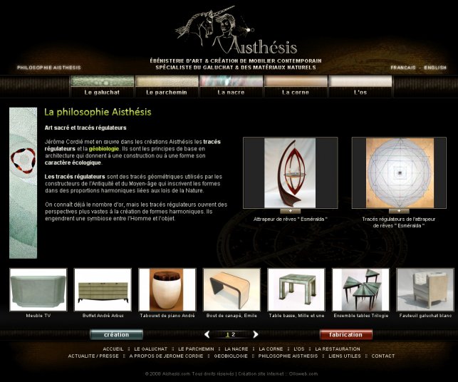 Philosophie de l'ébénisterie