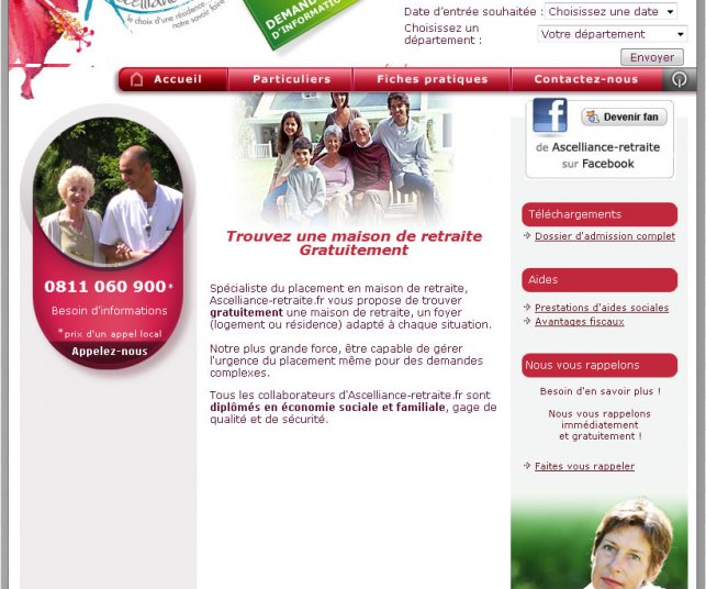 Site internet avant refonte