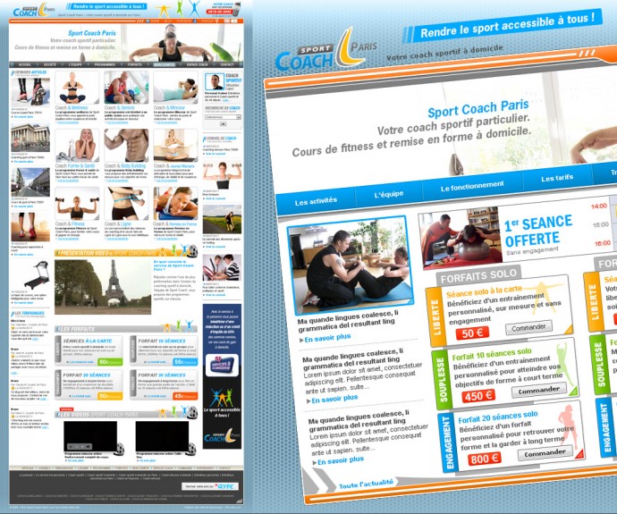 Création de site internet de coach sportif