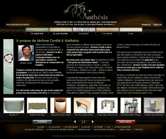 Ébéniste Jérôme Cordié