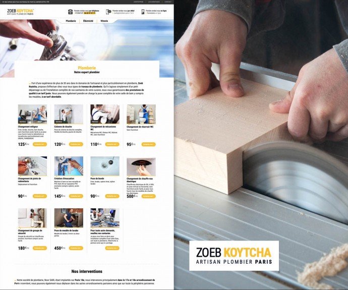 création mini site internet